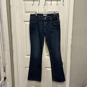 Levi's 515 Jeans Womens 14 L/C Bootcut Darkwash Stretch Denim Blue Stretch Jeans